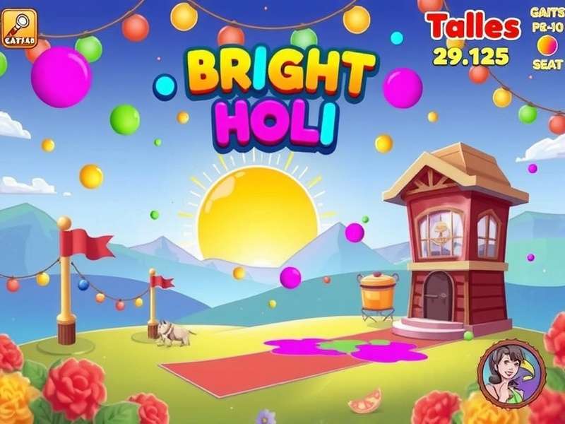 Bright Holi Fun Game Screenshot
